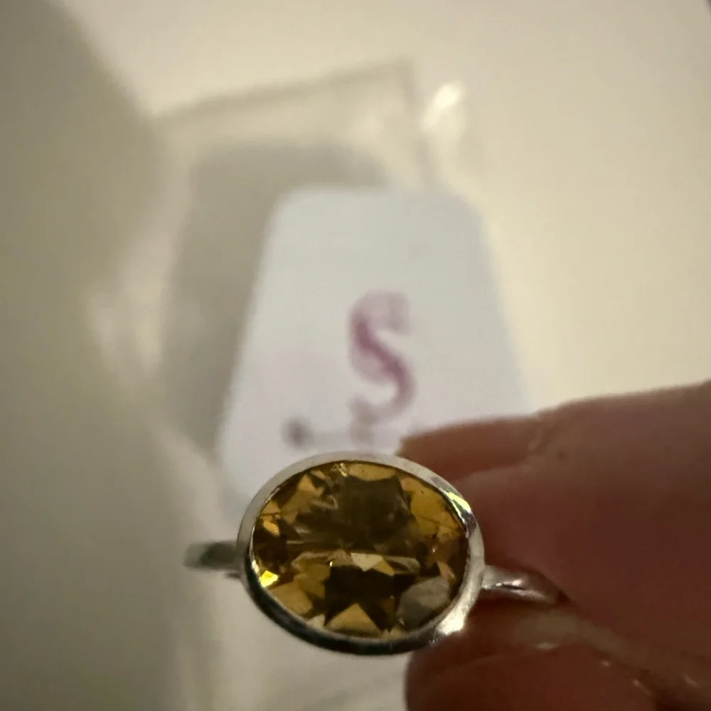 Savvy Cie Sterling Silver Citrine ring